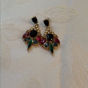 Elegant Multicolor Gemstone Earrings